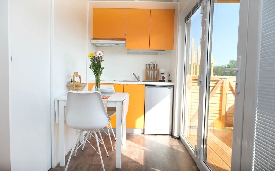 Kuhinja v mobilni hiški